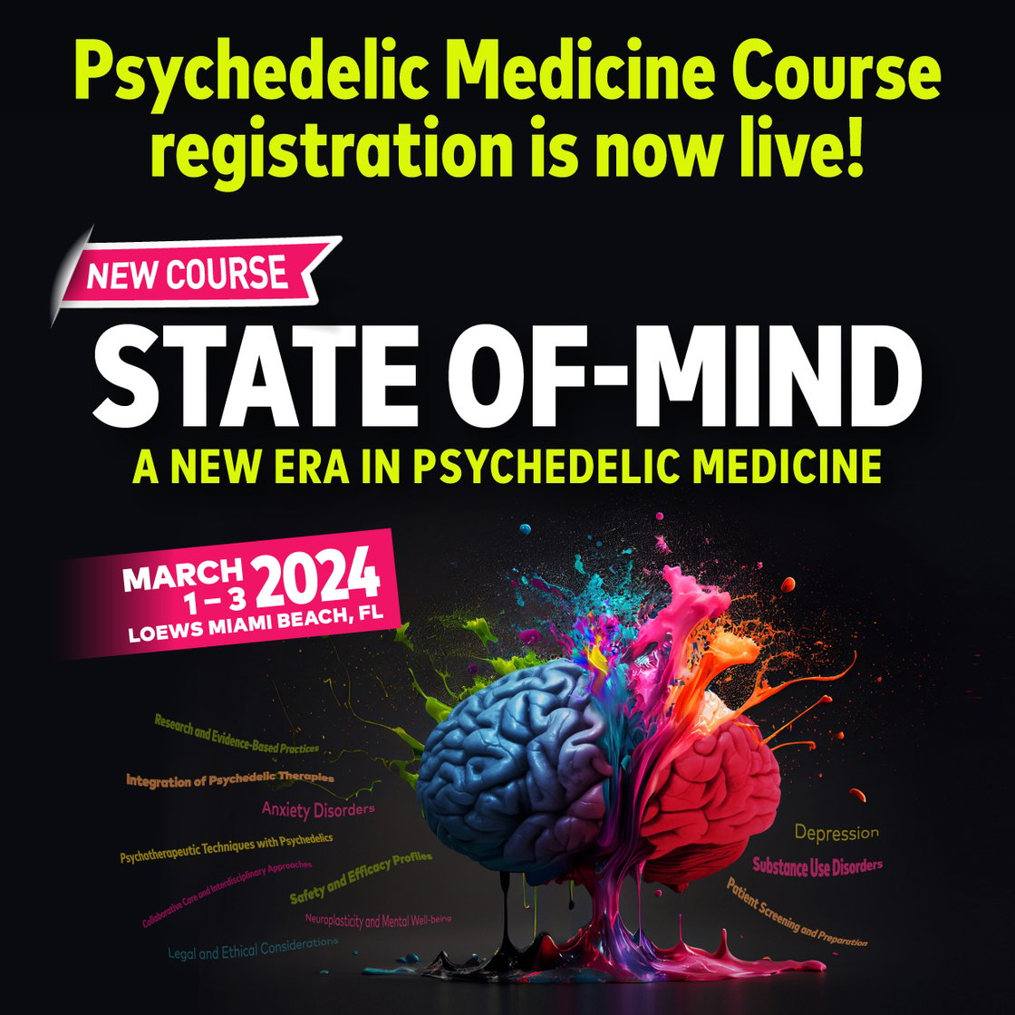 Psychedelic Medicine Course registration is now live!